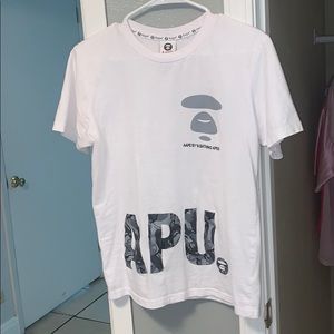 AUTHENTIC AAPE By *A Bathing Ape White T-Shirt